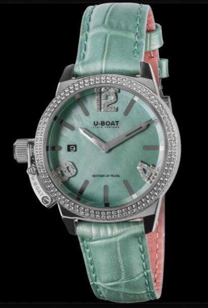 U-BOAT CLASSICO 38 Turquoise Mop Precious 8484 Replica Watch